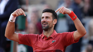 Седемкратният шампион на Уимбълдън Новак Джокович изигра тренировъчен мач с настоящия