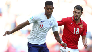 Фланговите футболисти на Манчестър Юнайтед Маркъс Рашфорд и Джейдън Санчо