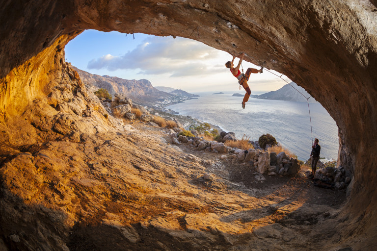 Grande Grotta е рай за катерачите