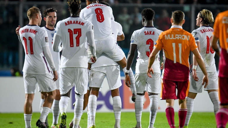 Англия разби Сан Марино с 10:0 като гост и завърши