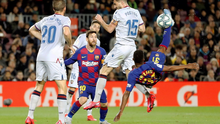 Барселона победи у дома Леванте с 2:1, като двата гола