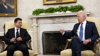 Президентът на САЩ Джо Байдън и държавният глава на Украйна