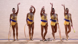 Българският ансамбъл по художествена гимнастика спечели титлата във финала на