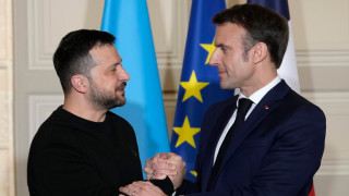Украинският президент Володимир Зеленски благодари на Франция за подкрепата и