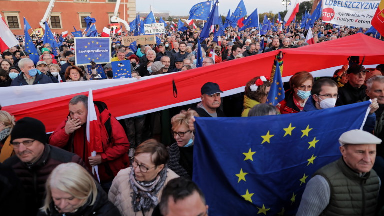 Миньорите във Варшава излязоха на протест
