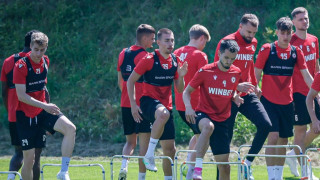 Отборът на ЦСКА проведе две тренировки в днешния ден в