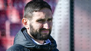 Треньорът на Локомотив Пловдив Александър Тунчев изгледа вчерашната контрола от