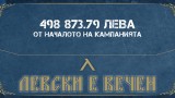 Привържениците на Левски събраха съвсем половин милион лв. единствено за 20 дни 