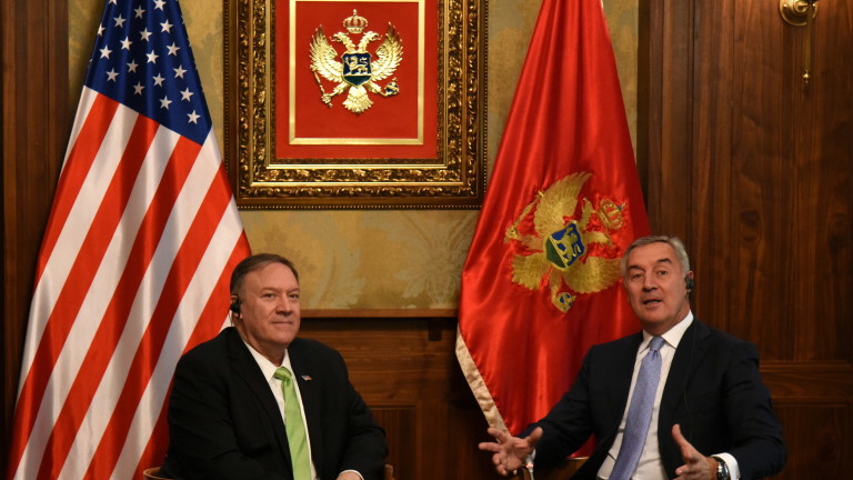 Помпео е в Черна гора, обсъжда НАТО и намесата на Русия