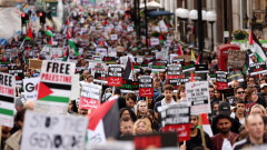100 хиляди подкрепиха палестинсксата кауза в Лондон