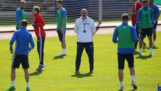 Руският национален селекционер Станислав Черчесов изгледа вчерашната контрола на