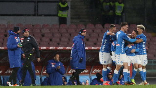 Наполи записа победа с 2 1 над Лацио в тазвечершния двубой