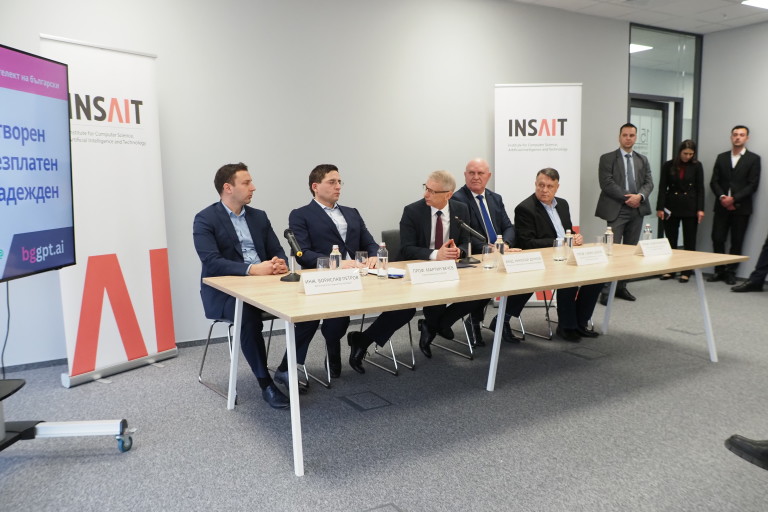 Представянето на BgGPT през януари с участието на премиера Денков
