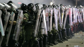 Сръбските служители на реда задържаха няколко души в Белград в