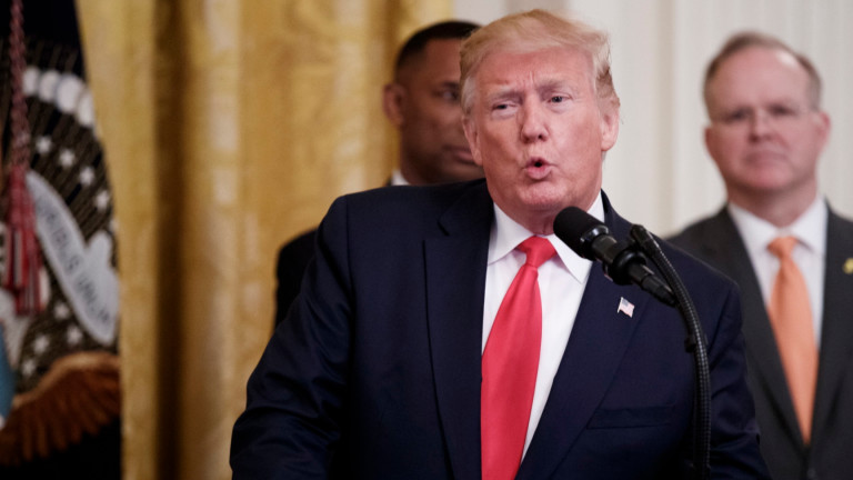 Президентът на САЩ Доналд Тръмп се изметна. Той обяви в