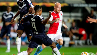 Отборът на Славия Прага извоюва минимална победа над Бордо с