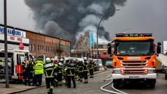 Пожар избухна в пристанището на Хамбург