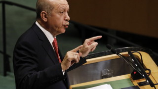 Турският президент Реджеп Тайип Ердоган обяви пред Общото събрание на