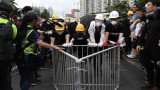  Сблъсъци на следващ многохиляден митинг в Хонконг 