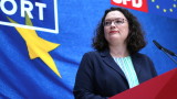  Шефката на немските социалдемократи няма да подава оставка след разгрома 
