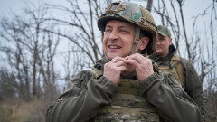 Зеленски посети позициите на украинската армия в Донбас