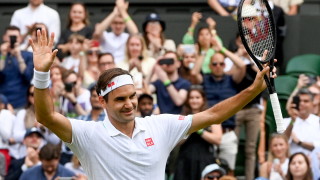 Роджър Федерер в своя мач №1250 на корта