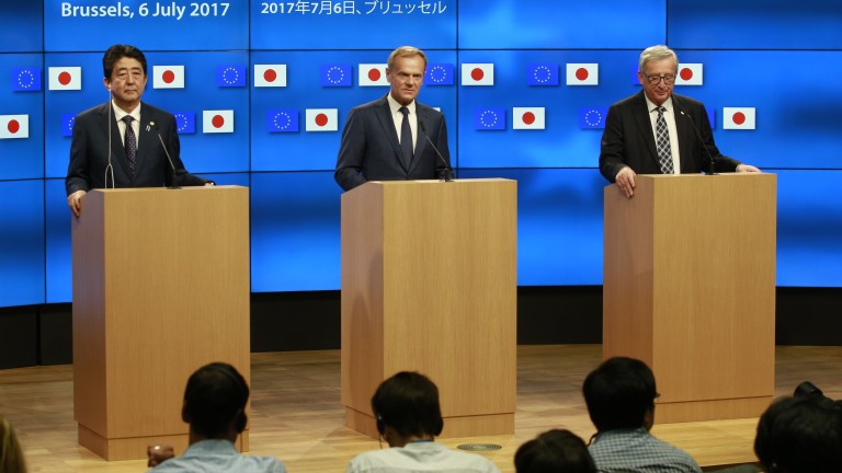 Европейският съюз и Япония съобщиха, че са финализирали условията по