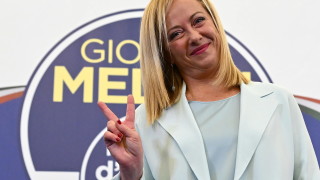 Лидерката на крайнодясната партия Италиански братя Джорджия Мелони която ще