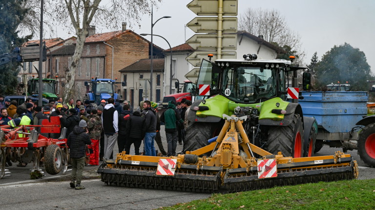 Протестите на френски фермери , настояващи за по-добри условия на