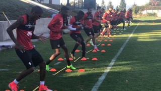 Подготовката на футболистите на ЦСКА за домакинския мач от VIII