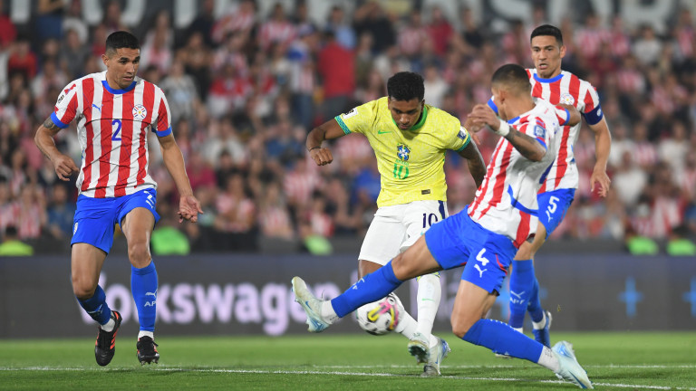 Парагвай победи с 1:0 Бразилия в мач 8-ия кръг на на световните квалификации