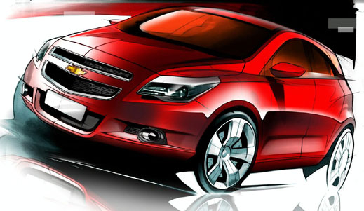 Chevrolet показа скици на новия си модел Agile (галерия)