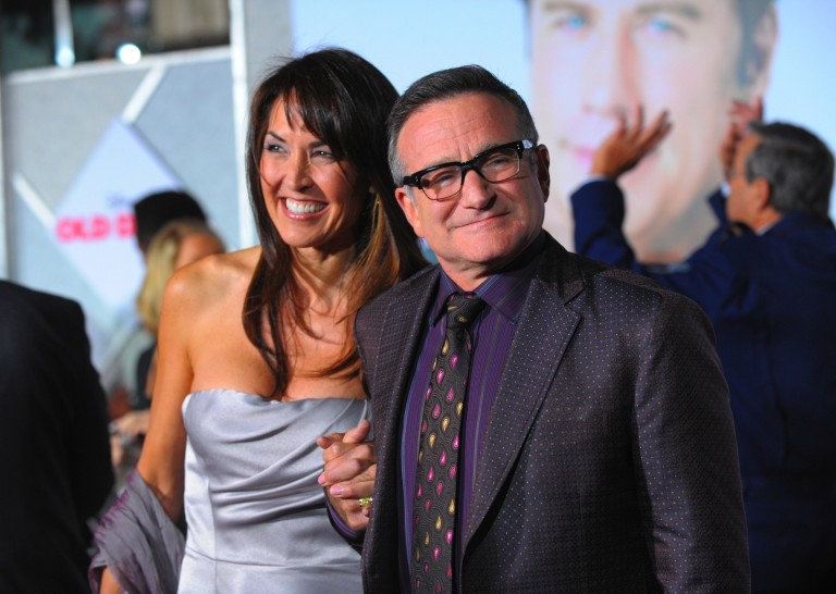 Робин Уилямс и брачната половинка му Сюзън през 2009 година