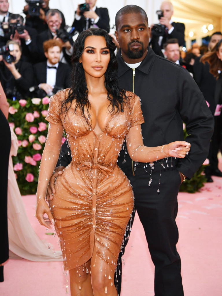 Кание Уест с бившата си съпруга Ким Кардашиян