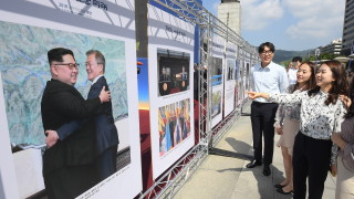 Президентът на Южна Корея вече е в Пхенян