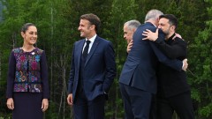 Зеленски си тръгна от срещата на Г-7 с помощ от Канада, но без среща с Тръмп