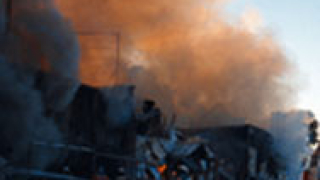 Хотел с руски офицери се подпали край Москва