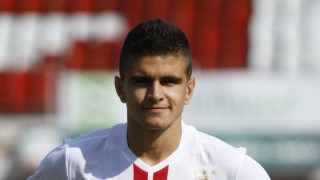 Защитникът на ЦСКА Стойчо Атанасов се готви индивидуално от