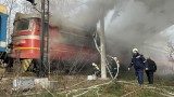 Локомотив се запали до жп гарата в Тулово
