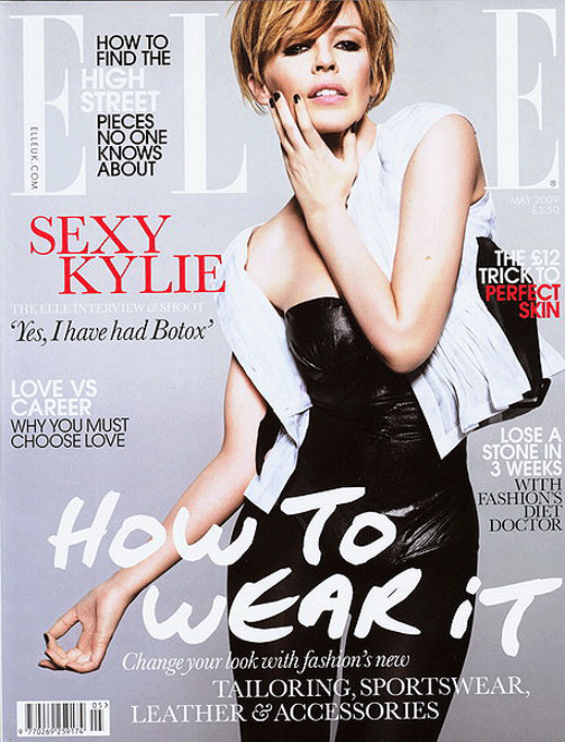 Кайли Миноуг е на корицата на британския Elle