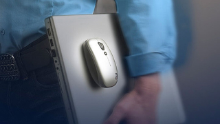 Logitech създаде мишка, която се "закопчава" за лаптопа