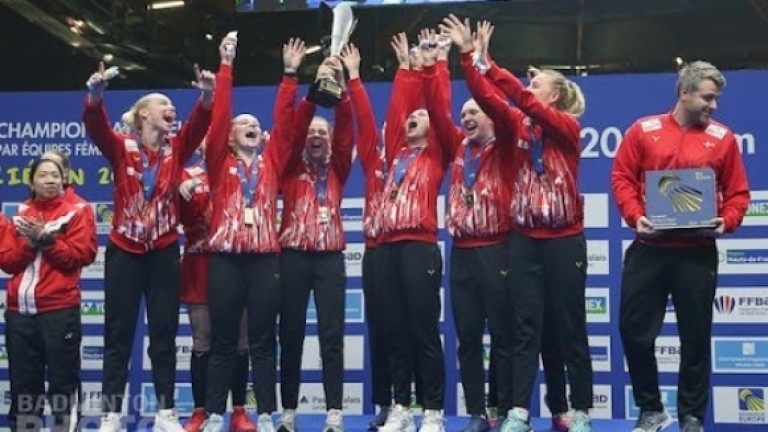 Дания спечели титлите на отборното Европейско първенство по бадминтон