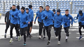 Днешната тренировка на играчите на Арда бе във фитнеса на