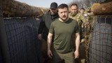 Зеленски посети войски на фронта в Донецка област