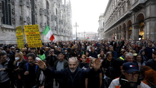 Арести и сигнали за нарушения след вчерашния COVID протест в Италия 
