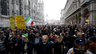 Арести и сигнали за нарушения след вчерашния COVID протест в Италия