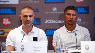 Георги Пеев също говори на пресконференцията която Стилиян Петров даде