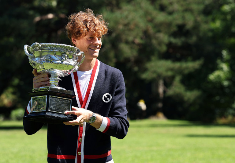 Яник Синер с титлата от Australian Open