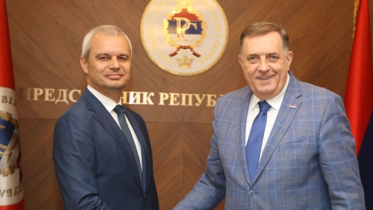 Костадин Костадинов се срещна с Милорад Додик