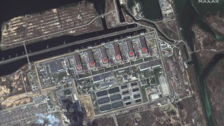 Над склад за съхранение на отработени ядрени отпадъци в Запорожката